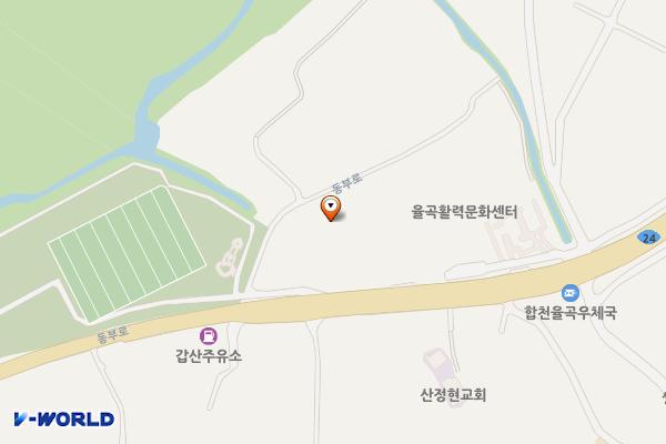 율곡농협 본점 위치 지도 — 경상남도 합천군 율곡면 동부로 571