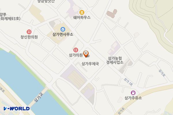 합천축협 삼가지소 위치 지도 — 경상남도 합천군 삼가면 삼가중앙길 28