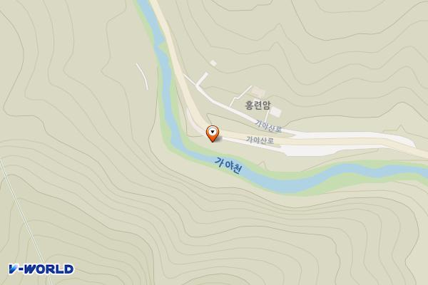 홍류동 화장실 위치 지도 — 경상남도 합천군 가야면 가야산로 1519