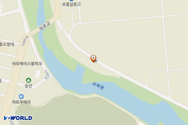 야로체육공원화장실 위치 지도 — 경상남도 합천군 야로면 야로리463-9