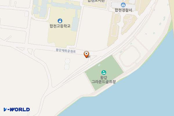 함벽루체육공원화장실2 위치 지도 — 경상남도 합천군 합천읍 황강체육공원로 60