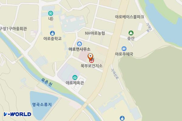 북부보건지소 위치 지도 — 경상남도 합천군 야로면 향교길8