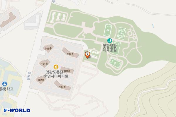 물무산행복숲주차장 위치 지도 — 전라남도 영광군 영광읍 도동리 81-1