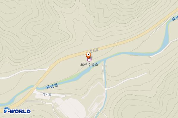 묘산주유소 위치 지도 — 경상남도 합천군 묘산면 영서로 1748