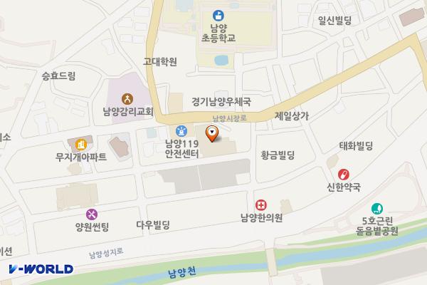남양농협하나로마트 위치 지도 — 경기도 화성시 만세구 남양읍 남양시장로 58-6 (남양리, 남양농협하나로마트)