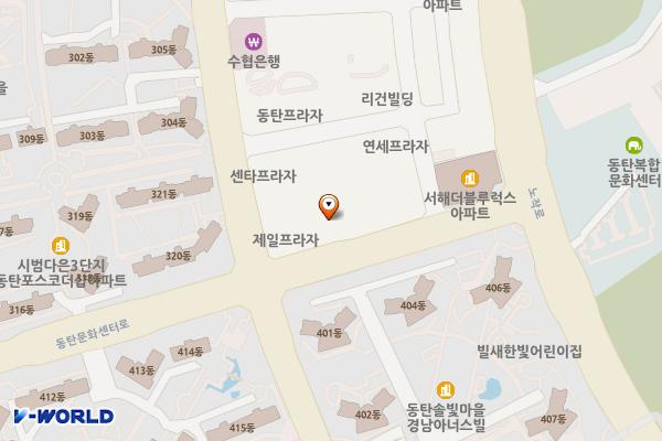 아시아프라자 위치 지도 — 경기도 화성시 동탄구 동탄문화센터로 61 (반송동, 아시아 프라자)