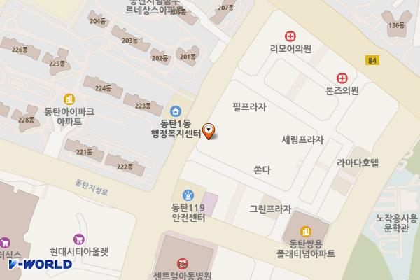 아이프라자 위치 지도 — 경기도 화성시 동탄구 동탄반석로 196 (반송동, 아이프라자)