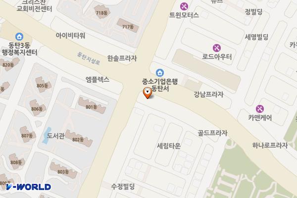 토마토프라자 위치 지도 — 경기도 화성시 동탄지성로 125 (반송동, 토마토프라자)