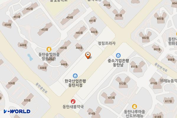 동탄성모빌딩 위치 지도 — 경기도 화성시 동탄구 동탄솔빛로 57 (반송동, 삼성미즈빌딩)