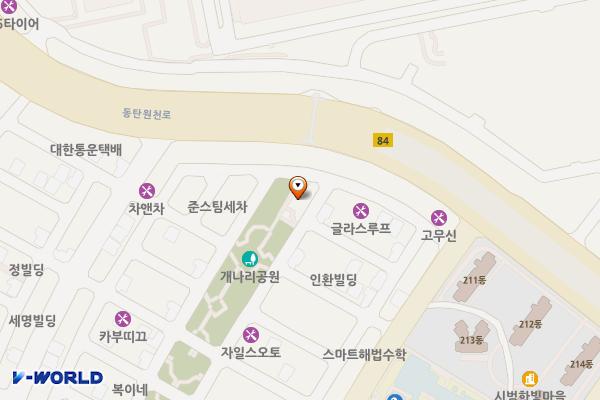 개나리공원 위치 지도 — 경기도 화성시 동탄구 동탄반송3길 51 (반송동)