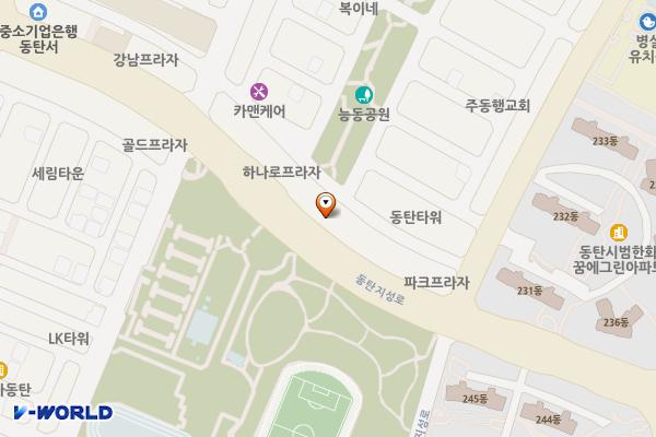 하나로오피스텔 위치 지도 — 경기도 화성시 동탄구 동탄지성로 94 (반송동, 하나로오피스텔)
