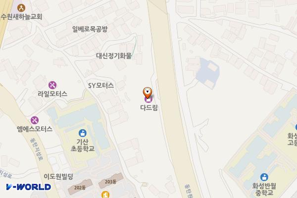 동탄반월주유소 위치 지도 — 경기도 화성시 병점구 동탄원천로 447 (반월동)
