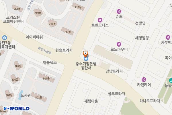 정일프라자 위치 지도 — 경기도 화성시 동탄지성로 126 (반송동, 정일프라자)