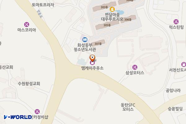 동탄남부주유소 위치 지도 — 경기도 화성시 병점구 삼성1로 342 (반월동)