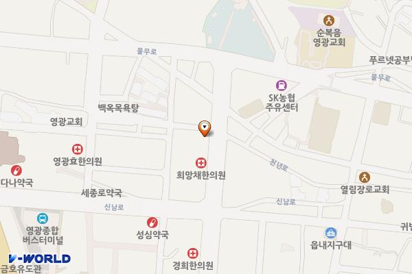 명가감자탕 옆 주차장 위치 지도 — 전라남도 영광군 영광읍 남천리 310-1