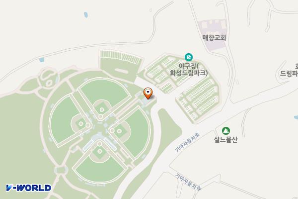 화성드림파크 메인리틀동 1층 위치 지도 — 경기도 화성시 만세구 우정읍 기아자동차로 189 (매향리)