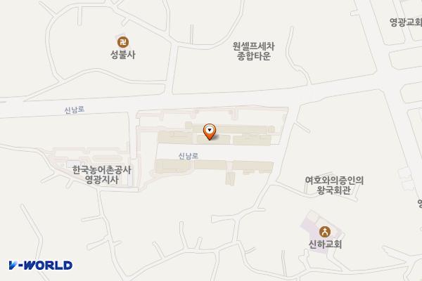 영광고추시장 부설주차장 위치 지도 — 전라남도 영광군 영광읍 신남로100-35