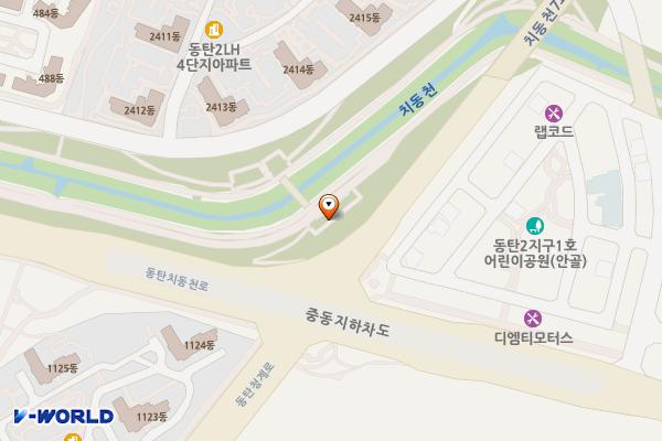 치동천(근린공원6호) 위치 지도 — 경기도 화성시 영천동 782