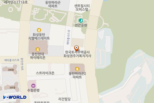 스타프라자 위치 지도 — 경기도 화성시 동탄구 메타폴리스로 52 (반송동, 스타프라자)