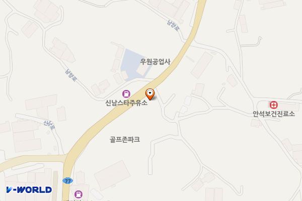 SK대훈주유소 위치 지도 — 경기도 화성시 만세구 남양읍 남양로 410 (안석리)