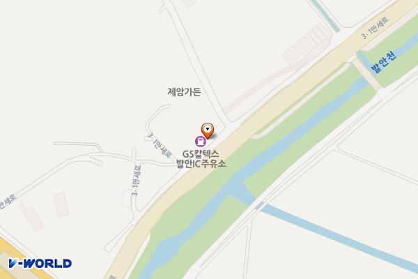 지에스발안IC주유소 위치 지도 — 경기도 화성시 만세구 향남읍 3.1만세로 911 (제암리)