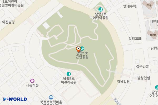 남양1호 근린공원 위치 지도 — 경기도 화성시 만세구 남양읍 남양리 2038