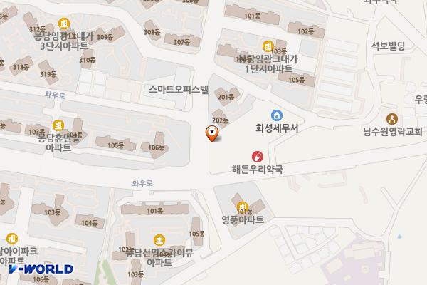 태천센타 위치 지도 — 경기도 화성시 효행구 봉담읍 와우로73번길 5 (와우리, 태천센타)