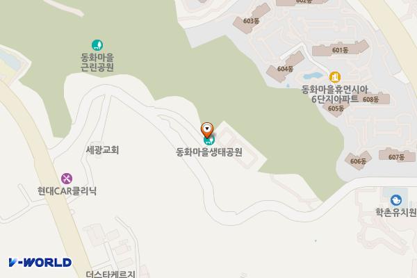 동화마을 생태공원 1 위치 지도 — 경기도 화성시 효행구 봉담읍 웃음길 27