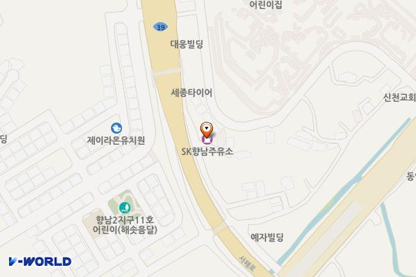 SK향남주유소 위치 지도 — 경기도 화성시 만세구 향남읍 서해로 430-9 (상신리)