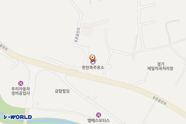 한민족주유소 위치 지도 — 경기도 화성시 만세구 향남읍 푸른들판로 324-6 (장짐리)