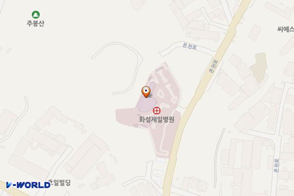 브론코기념병원 위치 지도 — 경기도 화성시 만세구 팔탄면 온천로 29 (덕우리, 브론코기념병원)