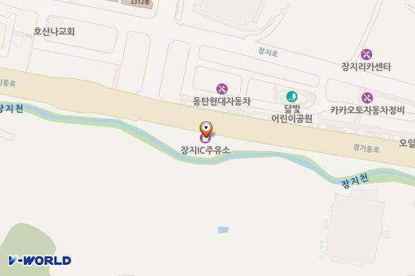 (주)마봉 장지IC주유소 위치 지도 — 경기도 화성시 경기동로 378 (장지리)
