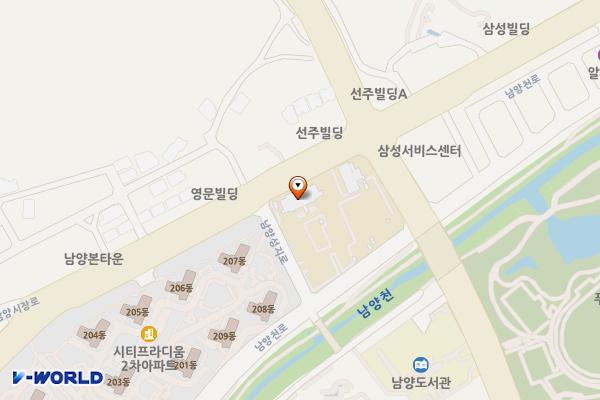 남양읍사무소 위치 지도 — 경기도 화성시 만세구 남양읍 남양성지로 192-5 (남양리, 남양읍사무소)
