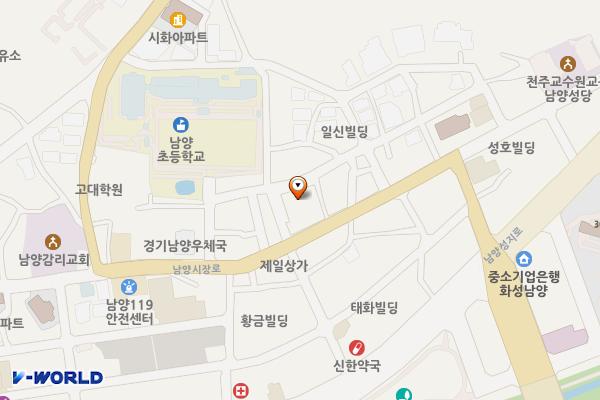 남양재래시장 공영주차장 위치 지도 — 경기도 화성시 만세구 남양읍 남양시장로55번길 16