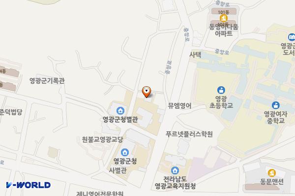 영광경찰서 옆 위치 지도 — 전라남도 영광군 영광읍 중앙로211