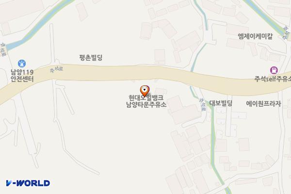 남양타운주유소 위치 지도 — 경기도 화성시 만세구 남양읍 주석로 54 (북양리)