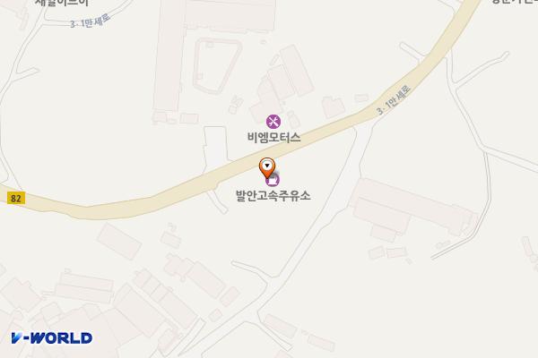 발안고속주유소 위치 지도 — 경기도 화성시 만세구 장안면 3.1만세로 562 (수촌리)