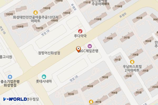 리더스프라자 위치 지도 — 경기도 화성시 병점구 효행로 1068 (병점동, 리더스프라자)