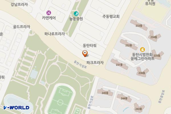동탄P&P메디칼프라자 위치 지도 — 경기도 화성시 동탄구 동탄지성로 86 (반송동, 동탄 P&P 메디칼 프라자)