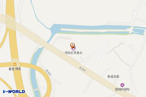 (주)후암마도주유소 위치 지도 — 경기도 화성시 만세구 마도면 화성로 667 (슬항리)