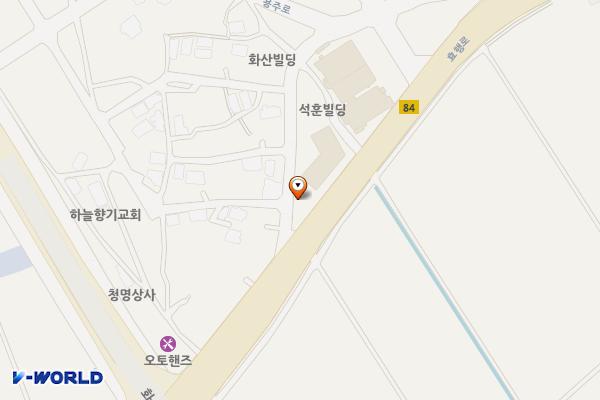 우영 위치 지도 — 경기도 화성시 병점구 효행로 767 (안녕동)