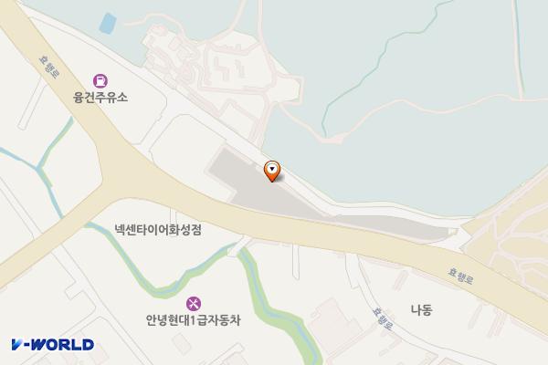 융건릉공영주차장 위치 지도 — 경기도 화성시 병점구 효행로481번길 36