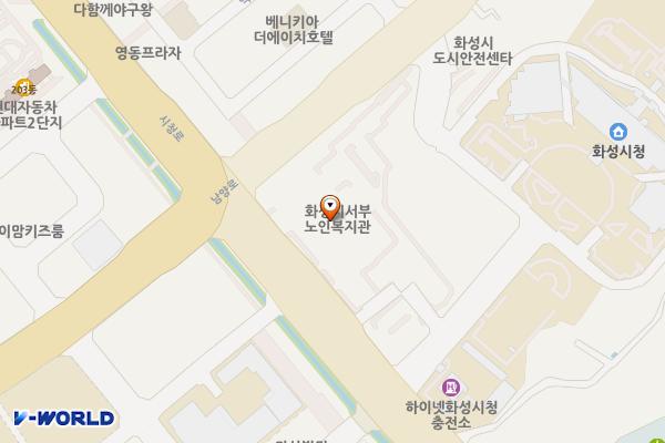모두누림센터 3층 위치 지도 — 경기도 화성시 만세구 남양읍 시청로 155 (남양리, 화성서부복합문화센터)