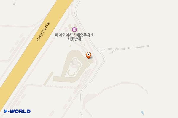 매송휴게소(하행) 위치 지도 — 경기도 화성시 효행구 매송면 서해안고속도로 316-0