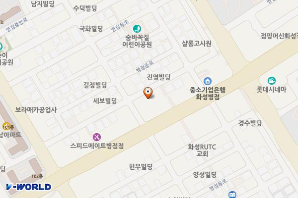 진안공영주차장 위치 지도 — 경기도 화성시 병점구 병점동로 110-4