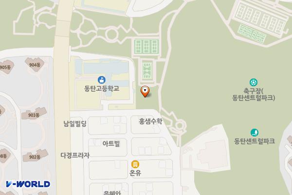 동탄청소년문화의집 4층 위치 지도 — 경기도 화성시 동탄구 동탄공원로1길 26-23 (반송동)