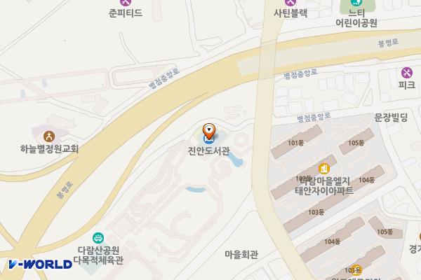 다람산 근린공원 위치 지도 — 경기도 화성시 병점구 병점중앙로 229