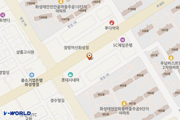 e-TOWN4 위치 지도 — 경기도 화성시 병점구 효행로 1060 (병점동, 이타운4)