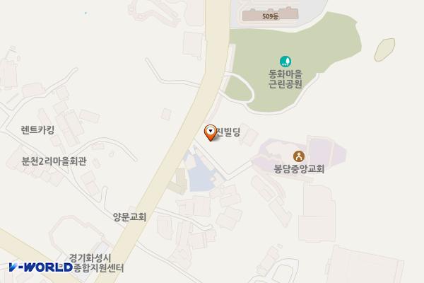 동화마을 생태공원1 위치 지도 — 경기도 화성시 효행구 봉담읍 동화길 161