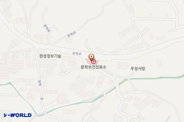문학보건진료소 위치 지도 — 경기도 화성시 효행구 정남면 문학로 84 (문학리, 문학리 보건진료소)